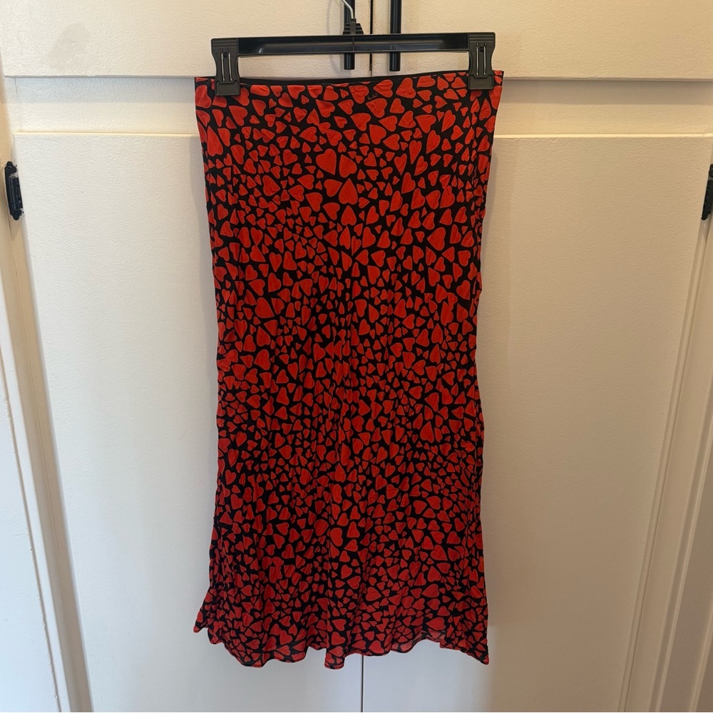Réalisation Par Silk Heart Midi Skirt